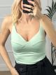 Sleeveless Cups Bodysuit/Mint