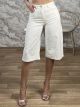 Strassed Oversized Long Shorts-2268-8/White