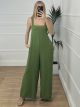 Back Bow Jumpsuit/Lime