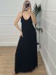 Open Back Hoops Dress/Black