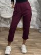 Viscose Pants-FW/Burgundy
