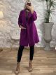 Double-Breasted Coat/Magenta