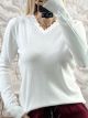 Strassed Ve Sweater-1757/White
