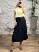 Pleated Belt Skirt/Black