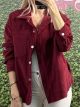 Cotton Cord Jacket-4397/Burgundy