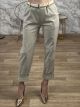 HighWaist Elastic Belt Pants/Beige