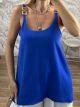 Chain Monochrome Top/Royal Blue