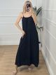 Oversized Beads Dress/Black