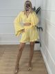 Ruffle Shorts Set/Yellow