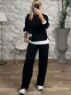 Viscose Double Set-3557/Black