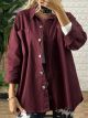 Cotton Denim Jacket-3052/Burgundy