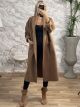 Long Oversized Coat-3192/Camel