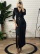 Pads Elastic Maxi Dress/Black