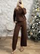Knitted Sequins Set-8330/Chocolat