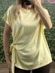 Viscose Knot T-shirt/Yellow