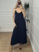Chain Maxi Dress/Navy Blue