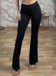 Highwaist Cabbana Elastic Pants-13427/Black
