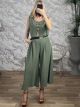 Zip Kilot Necklace&Belt Set-25337/Khaki