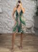 OpenBack Silk Mini Dress-244/N6