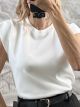 Viscose Sleeveless Top/White