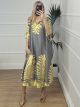Midi Satin Tunik Dress/Grey