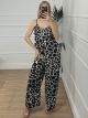 Animal Jumpsuit/Giraffe White