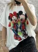 Minnie & Mickie LoveCouple T-Shirt/White
