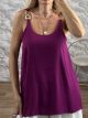 Chain Monochrome Top/Dark Magenta