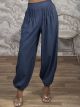 Alladin Highwaist Pants-26087/Indigo
