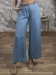 Soft Belt Pants-523/Light Blue