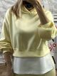Soft Elastic Layers Sweatshirt/Yellow