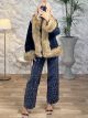 Suede Fur Jacket/Black