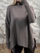 Soft Oversized Sweater-0031/Mocca