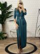 Pads Elastic Maxi Dress/Petrol