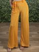 Highwaist Pleated Pants/Orange