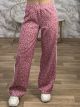 Animal Viscose Doublestripe Pants-10655/Pink