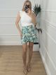 Floral Wrap Mini Skirt/Floral