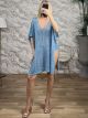 ShortSleeves Ve Knitted Dress-31/Ciel