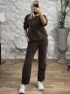 Double Leopard Stripe Set/Chocolat