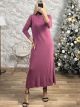 Knitted Maxi Dress-1158/Fux