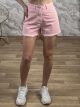 Strassed Pocket Denim Shorts-2380/Pink