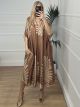 Midi Satin Tunik Dress/Camel