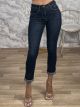 Highwaist Skinny Pants-32818/Dark Blue