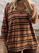 Striped Ve Cotton Top-25422/Ecai&Chocolat