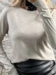 Viscose Strass Sweater-1750/Beige
