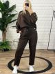 Viscose Buttons Set-58403/L.Chocolat