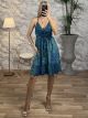 Silk Mini Dress Floral-2517/N2