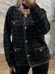 Mohair Metallic Details Cardigan/B&S