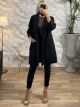 Double-Breasted Coat/Black