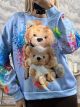 Teddy Splashed Sweatshirt/Ciel